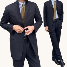 Armani 1990s 3B Navy Pinstripe