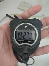 TF307 Stopwatch - Black, Large Scale Display Date Display
