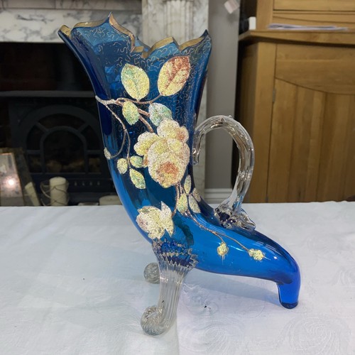 Vintage moser blue coralene - moser,