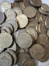 6x Various Dates Three Pence