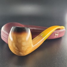 9mm filtered Lee Van Cleef Meerschaum Pipe handcarved block meerschaum CPW 38