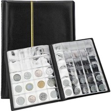 250 Pockets Coin Album Black