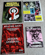 All 4 1980 FA Cup Semi-Final Arsenal v Liverpool programmes 3 Replays, Exc' cond