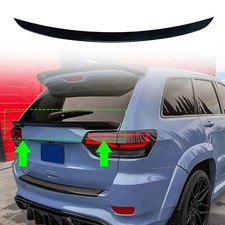 Black For Jeep Grand Cherokee SRT 12-21 Rear Trunk Spoiler Splitter Wing Kit