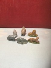 Wade.Whimsies (6).Hippo.Leopard.Mole.Racoon.Lion.Gorilla.Set1.1998-2000.Boxed.