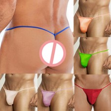 Mens G-String Thong Bulge Pouch Panties Micro Bikini T-back Underwear Briefs *