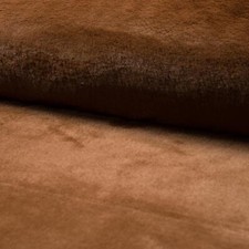 LUXURY Short Plush Super Soft Faux Fur Fabric Material - CHESTNUT