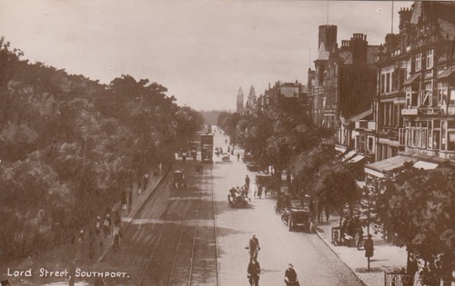 Postcard lord street southport - street,