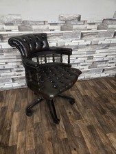 CHESTERFIELD CAPTAINS SWIVLE EXECUTIVE OFFICE CHAIR IN ANTIQUE BROWN