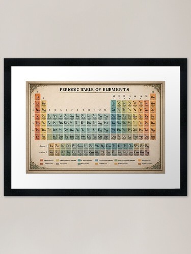 Vintage periodic table - periodic,