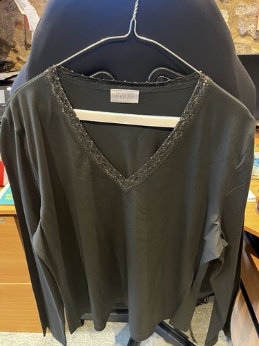 Pretty basler olive green top - basler,