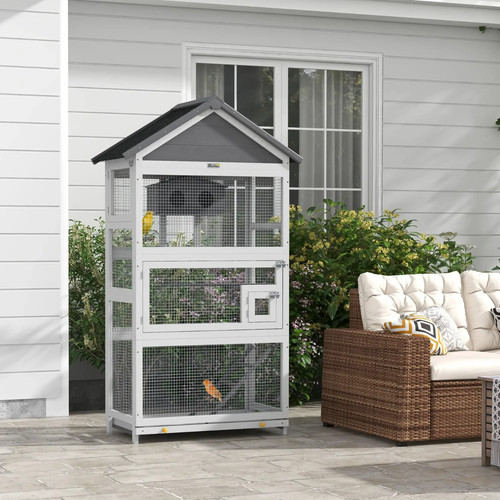 Wooden bird cage stand budgie - bird,