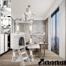 Large Cat Tree Tower Bed Activity Centre Cat Climbing Multilevel Scratching Post