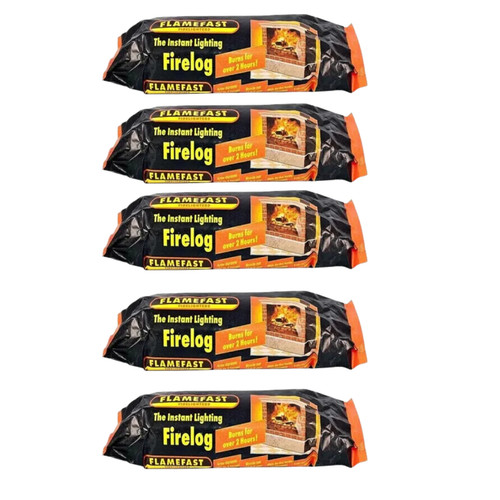 Flamefast fire logs smokeless - fire,