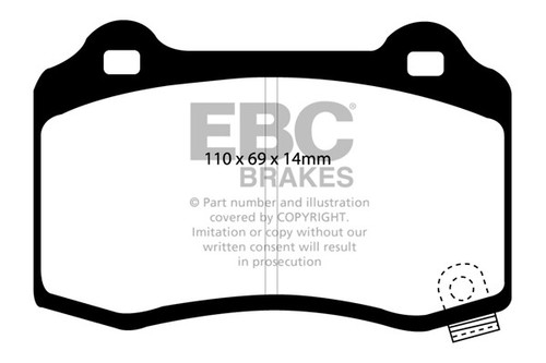 Ebc redstuff rear - redstuff, brake