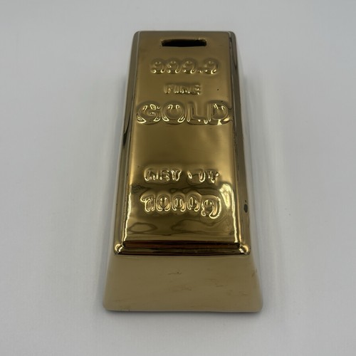 Ceramic gold bar - ceramic, piggy