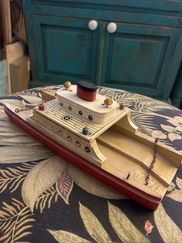 Vintage toys wooden - vintage, ferry