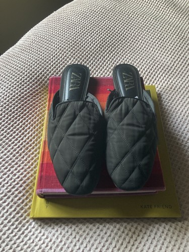 Zara slip quilted mules - slip,