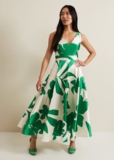 Phase Eight  Delcia Fit And Flare Printed Dress RRP £199