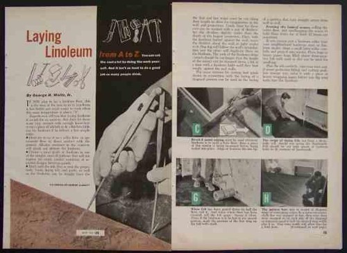 How lay linoleum - how-to, "green"
