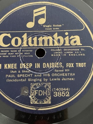 78rpm columbia 3852 paul - columbia,