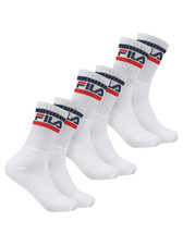 FILA Mens White 3 Pack Sock