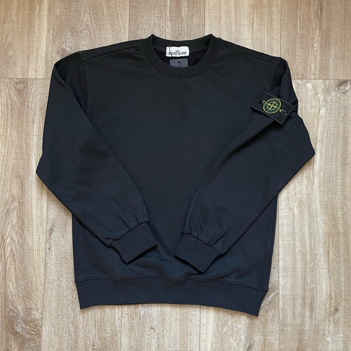 Stone island black jumper - stone, size