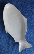 Ceramic white fish - ceramic,