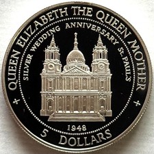 COOK ISLANDS 5 DOLLARS 1995