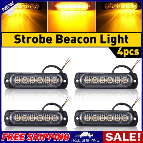 Led amber recovery strobe - 4x,