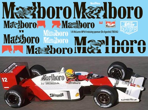 Decals for mclaren - 1/8, ad