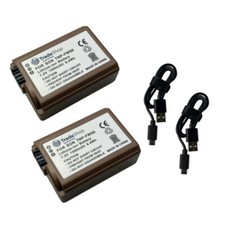 2x Camera Battery 1300mAh +