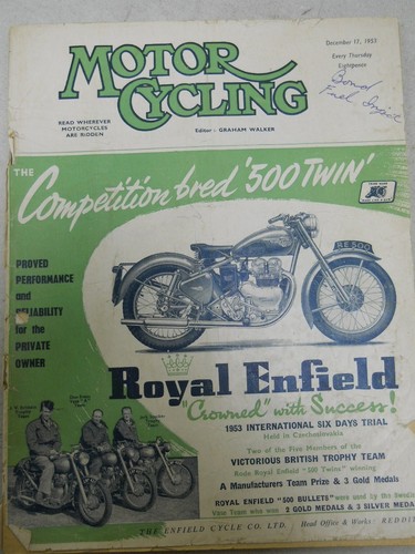 Motor cycling magazine dec - cycling,