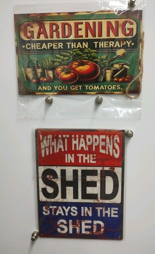Garden sign together with a - sign,