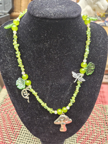 Handmade peridote chip - handmade,