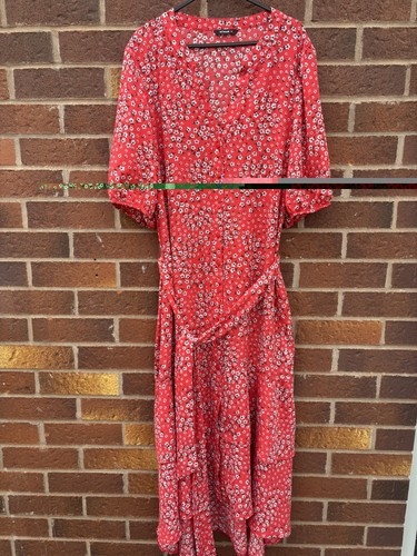 Roman originals red floral - red,