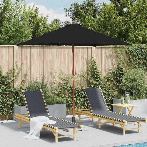 Garden parasol with wooden - parasol,