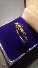 9ct Gold Sapphire And Diamond