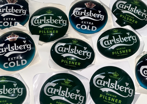Carlsberg branding badges - branding,