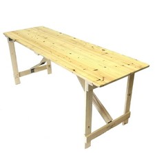Wooden Folding Table, solid