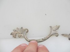Vintage Metal Drawer Handles Pulls Dresser Chest Rococo Gilt 5.25"W x2