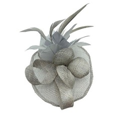 Small Hat Feather Flower Hair