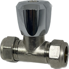 15mm Chrome Shower Isolation Valve