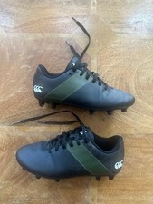 worn twice boys Canterbury Rugby Boots SIZE 4 10 plastic studs moulded 