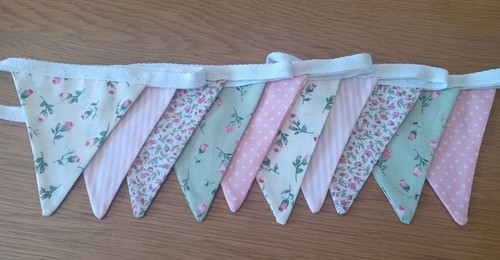 Pink green floral - pink,