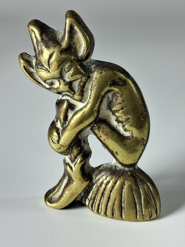 Vintage brass piskie - brass, pixie
