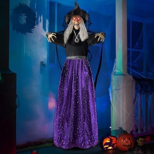 Animated witch halloween - 47”,