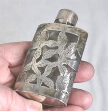 antique perfume bottle silver