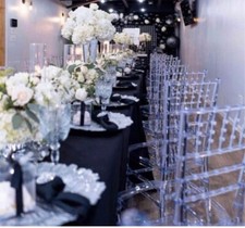 Clear chivari chairs hire only