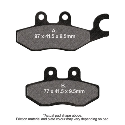 Ebc scooter org brake pad - org, set
